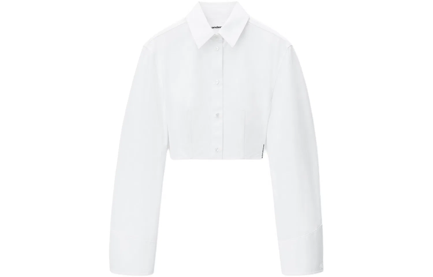 Рубашка приталенная длинный рукав Alexander Wang, White