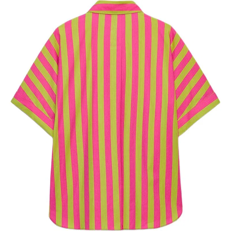 Женская рубашка с лацканами Multicolor ZARA, Многоцветный — фото 3