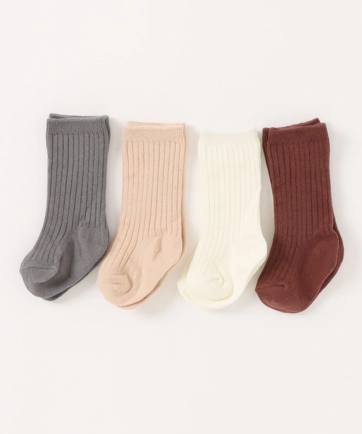 Детский набор носков с принтом Quincy Mae ARCHIVER, Ivory/Shell/Dusty Blue/Plum