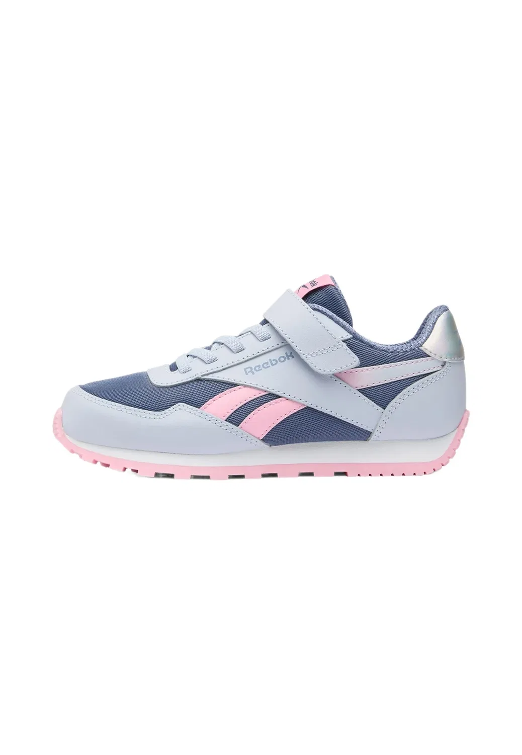 Кроссовки Glide с низким эластичным ремешком и верхним ремешком, синие Reebok, Tranquil Blue Hazy Blue Expressive Pink