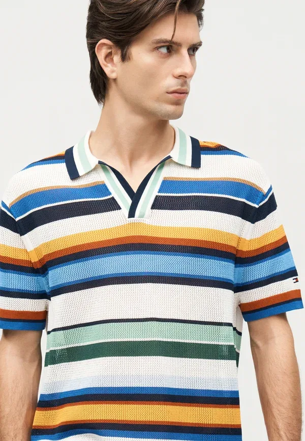 Поло с коротким рукавом Summer resort Tommy Hilfiger Regal Blue, Multi, синий/мультиколор — фото 3