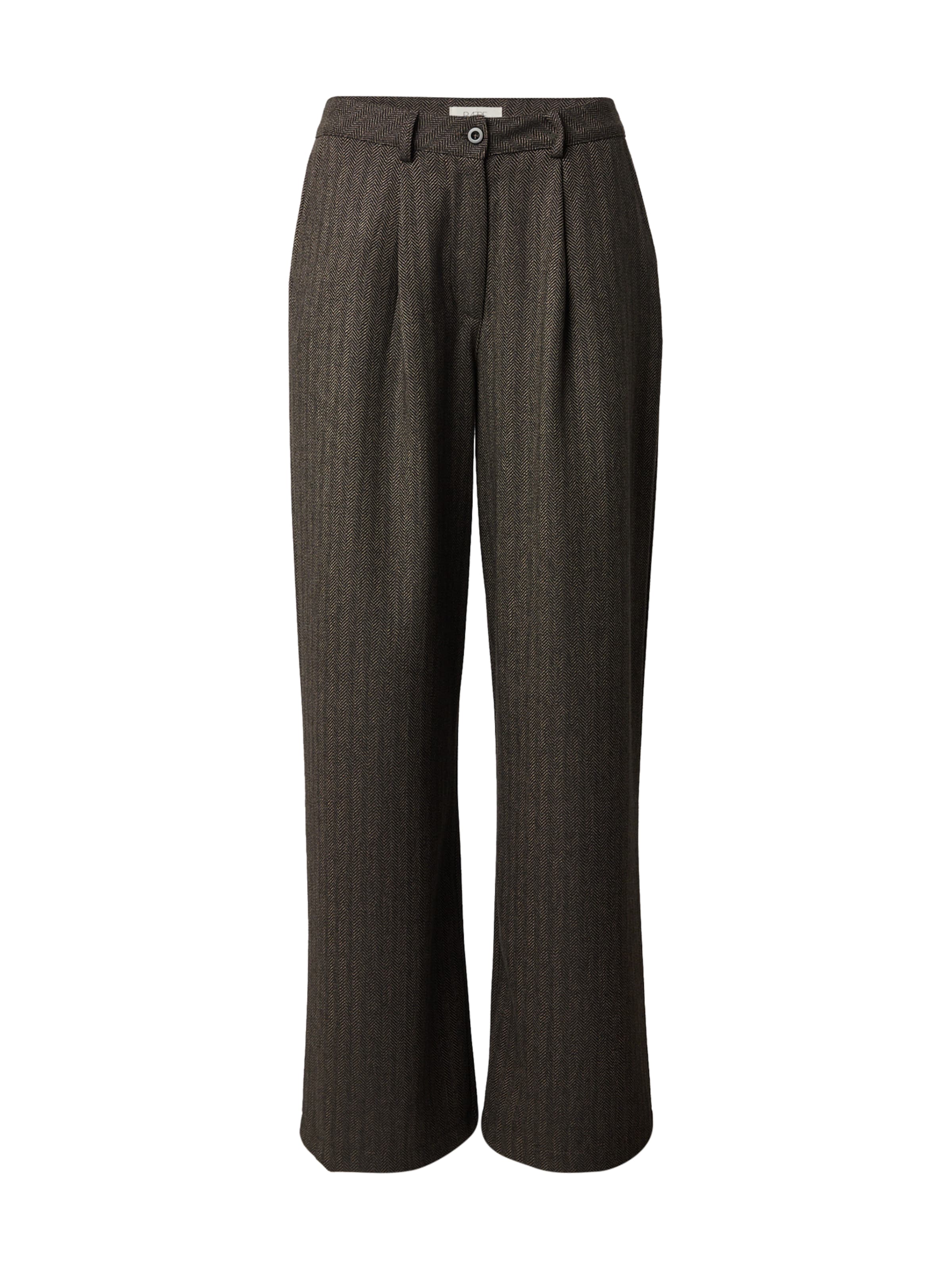 

RÆRE by Lorena Rae Брюки свободного кроя со складками спереди в коричневом цвете