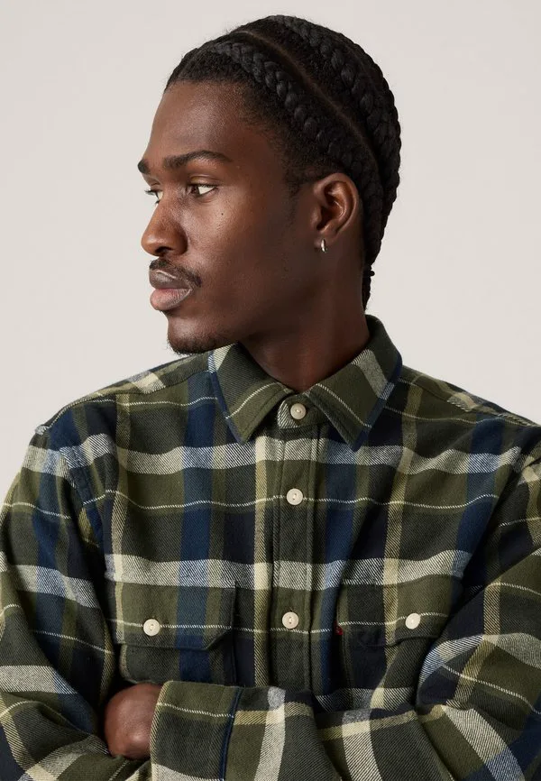 Рабочая рубашка джексона Levi'S, Medina Plaid Deep Depths Flannel — фото 4