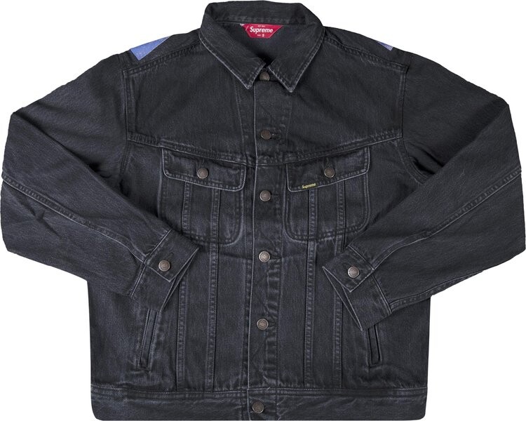 

Куртка Supreme New York Painted Trucker Jacket 'Black', черный
