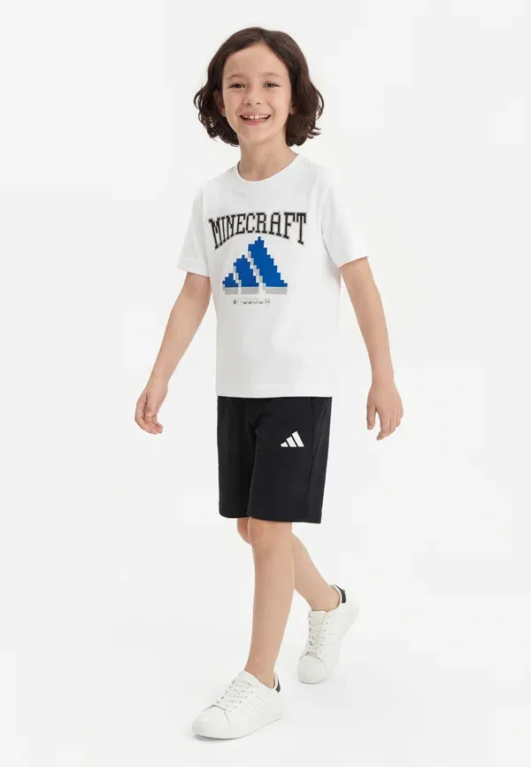 Комплект унисекс - футболка с принтом Adidas Performance, белый