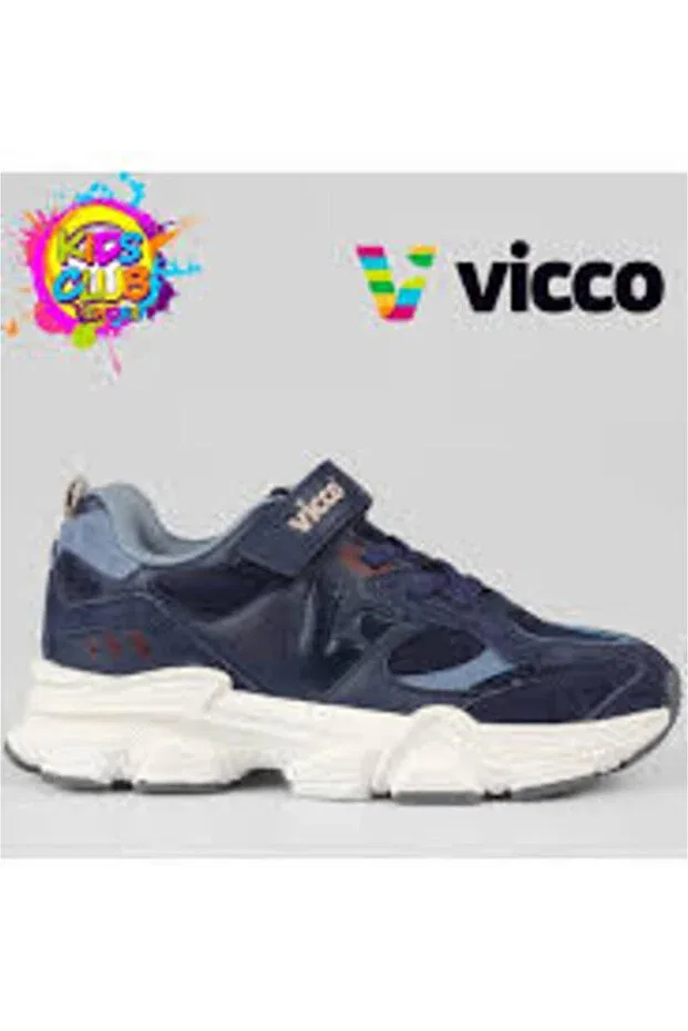 Детские спортивные туфли для девочек с ортопедической подошвой Vicco, Navy Blue