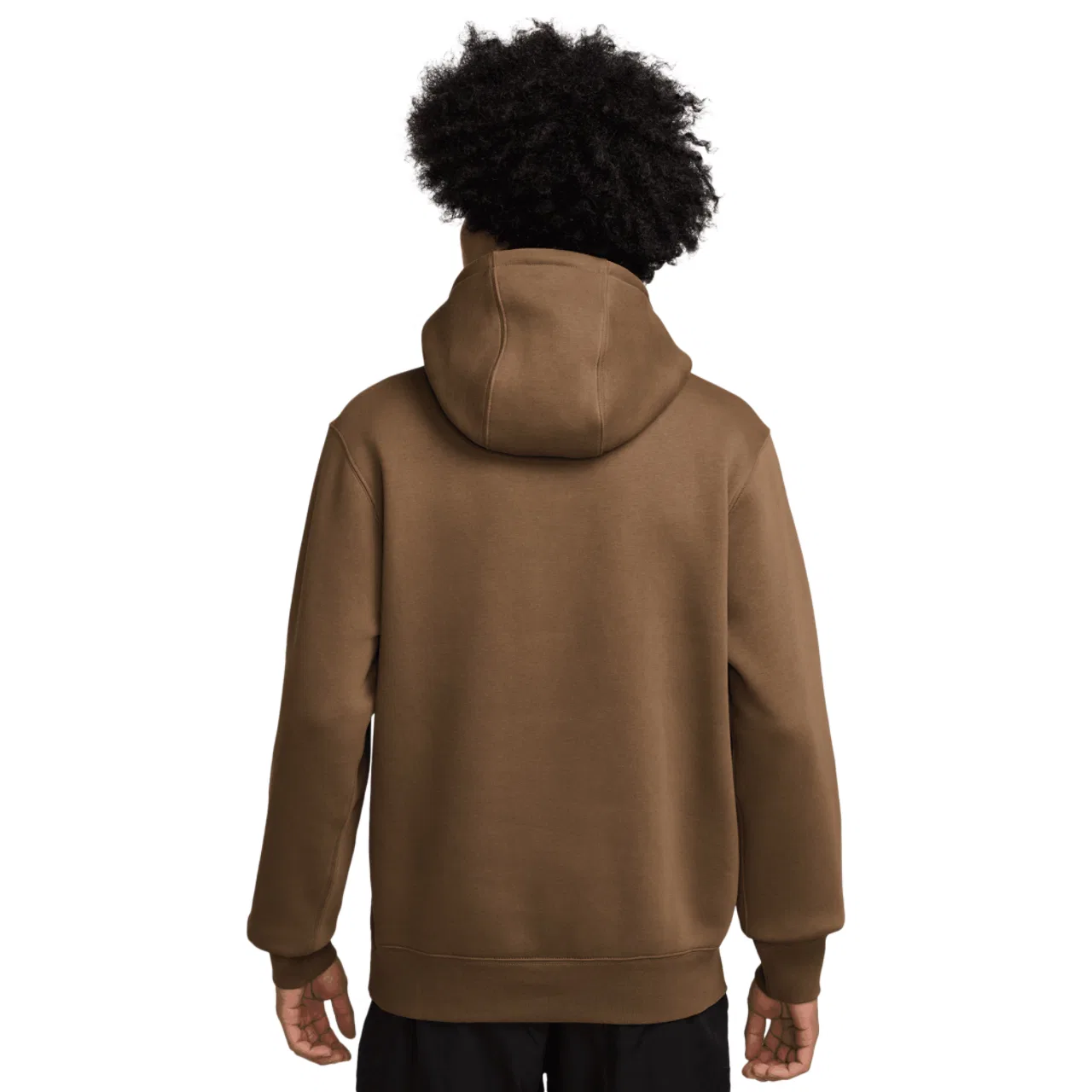 Мужское худи Nike Club Pullover, коричневый/белый — фото 2