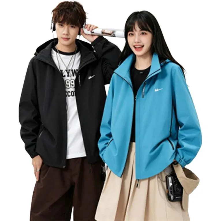 Детская ветровка с капюшоном, свободного кроя Windbreaker Jackets WARRIOR — фото 4