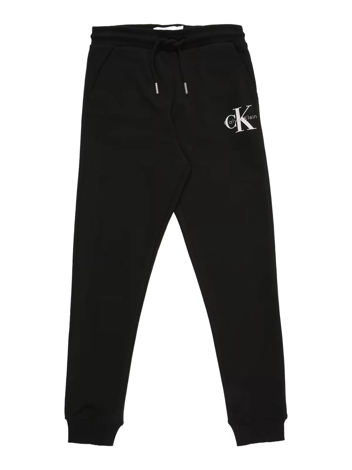 Зауженные брюки Calvin Klein Jeans CK Monologo белого цвета