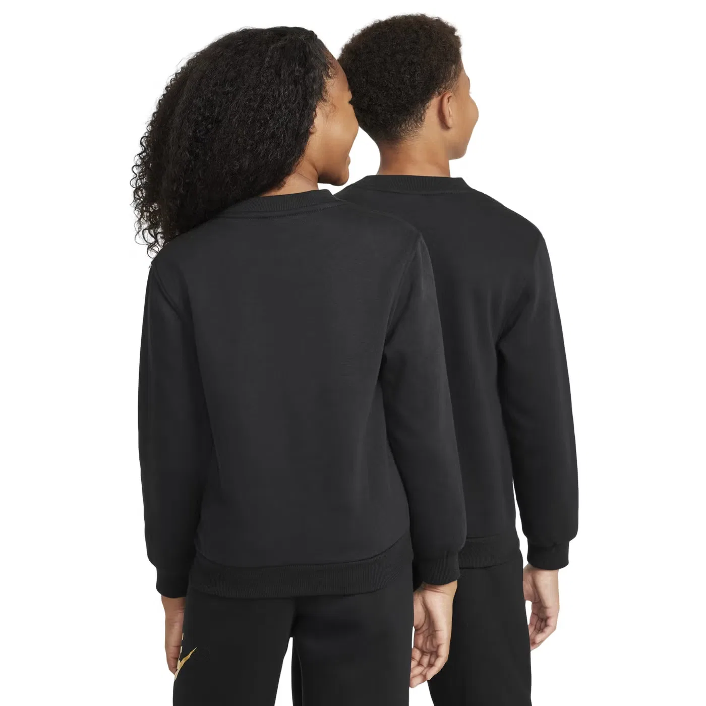 Свитшот с круглым выворотом Sportswear Club Fleece Nike, черный — фото 4