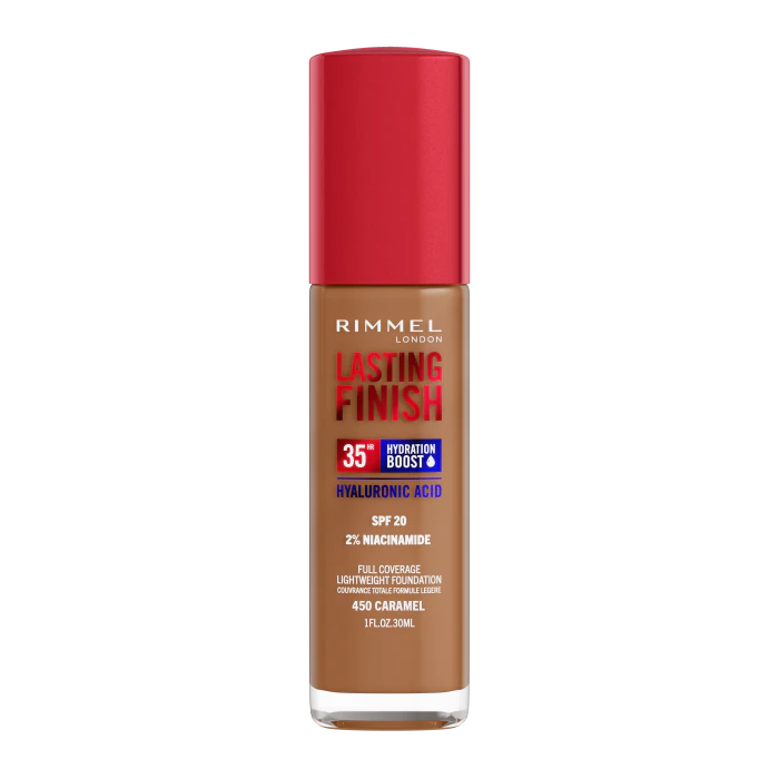 

Тональная основа Lasting Finish 35H Base de Maquillaje Rimmel, 450 Caramel