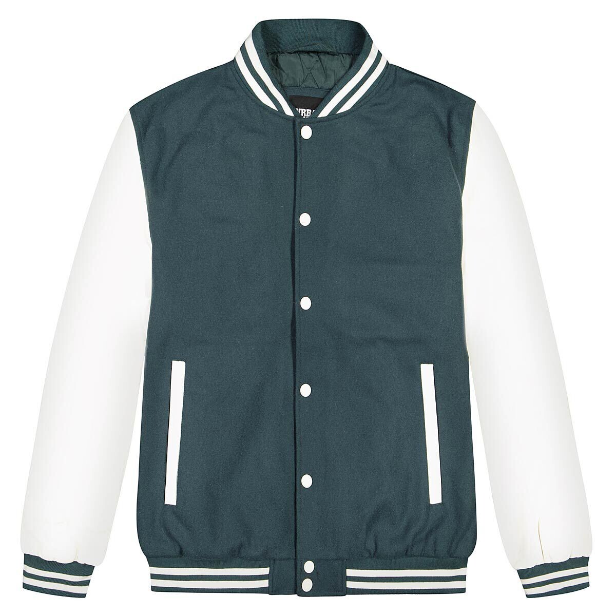 

Куртка Oldschool College Jacket Urban Classics, цвет Flaschengrün/Weiß