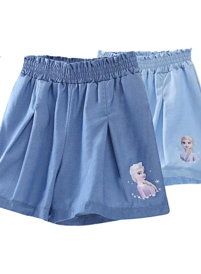 Шорты детские с принтом Elsa Disney, синий