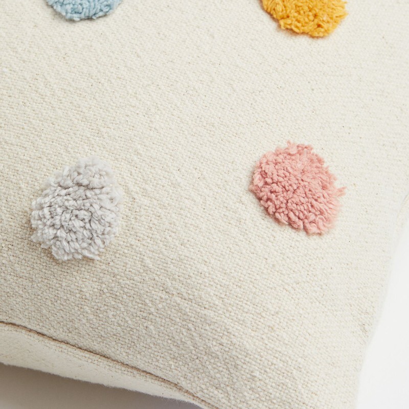 Чехол для декоративной подушки H&M Home Cotton, светло-бежевый — фото 3