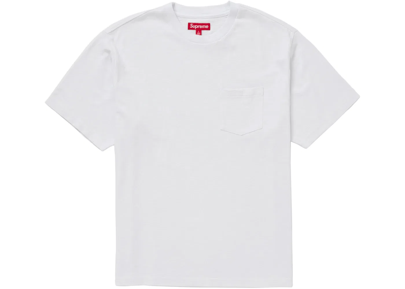 Мужская футболка с нагрудным карманом Supreme Tee (FW24), White