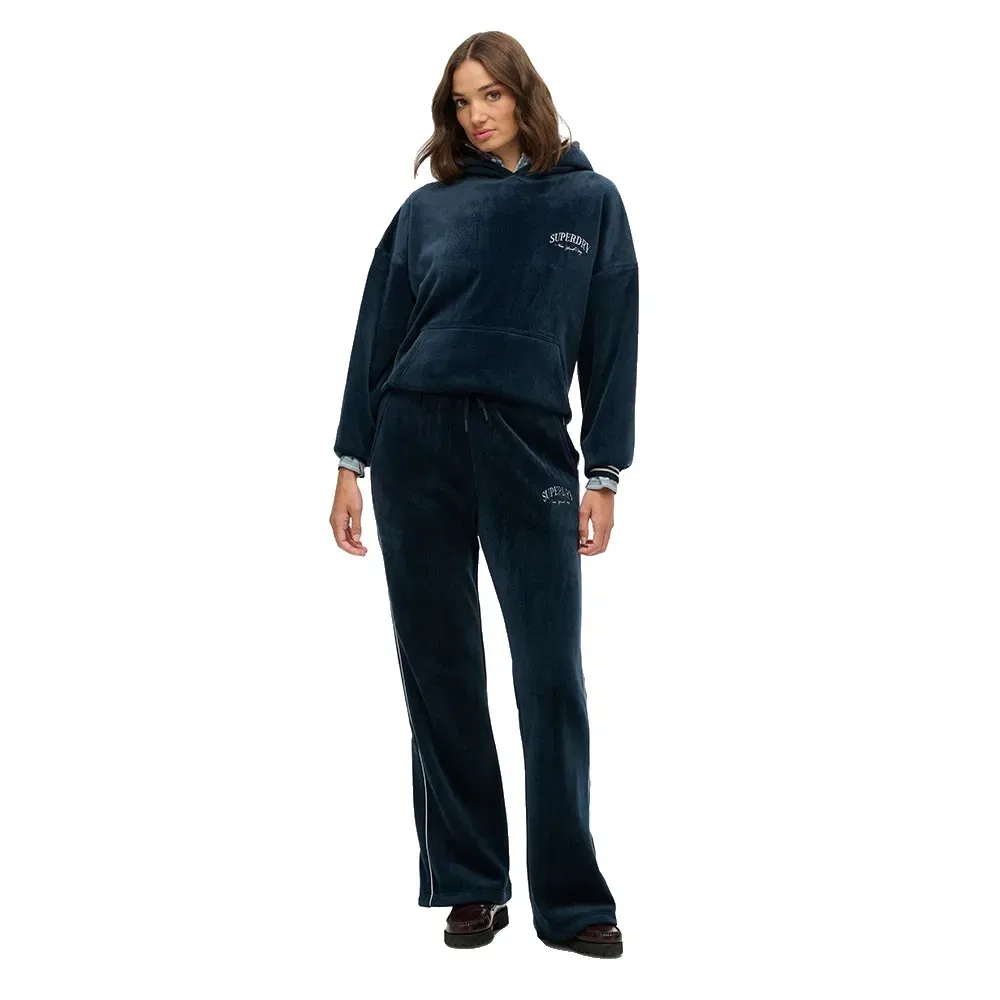 Женские спортивные штаны из велюра Country Club Velour Superdry, Blue — фото 4