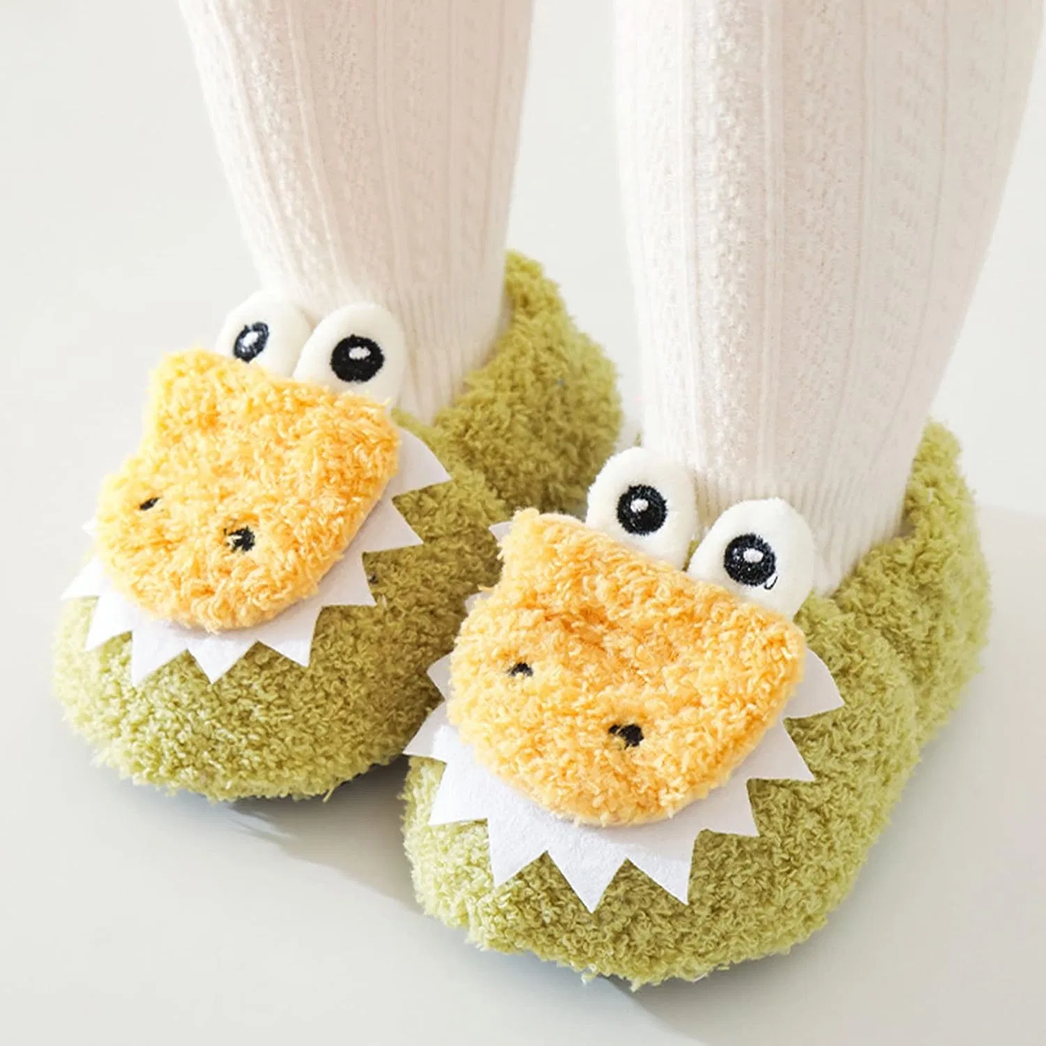 Детские мокасины для девочек с утеплением, модель 9 Month Moccasins, Green — фото 3