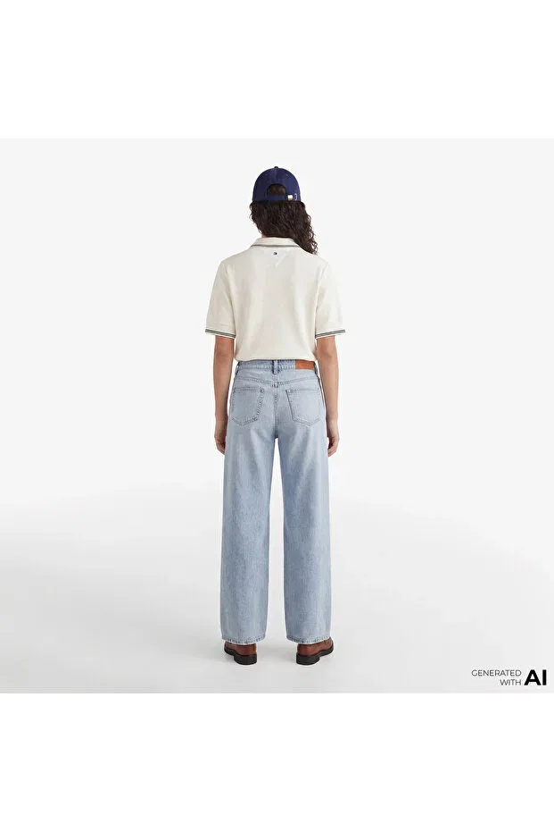 Женские джинсы с высокой талией Tommy Hilfiger, Blue — фото 2
