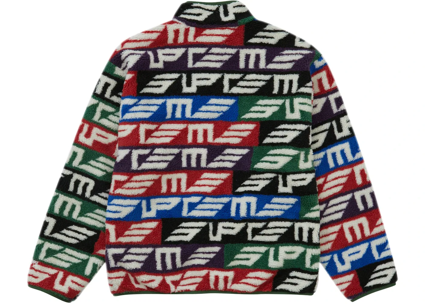 Мужская куртка из флиса с принтом Supreme Geo Reversible WINDSTOPPER Fleece Jacket, Multicolor — фото 2