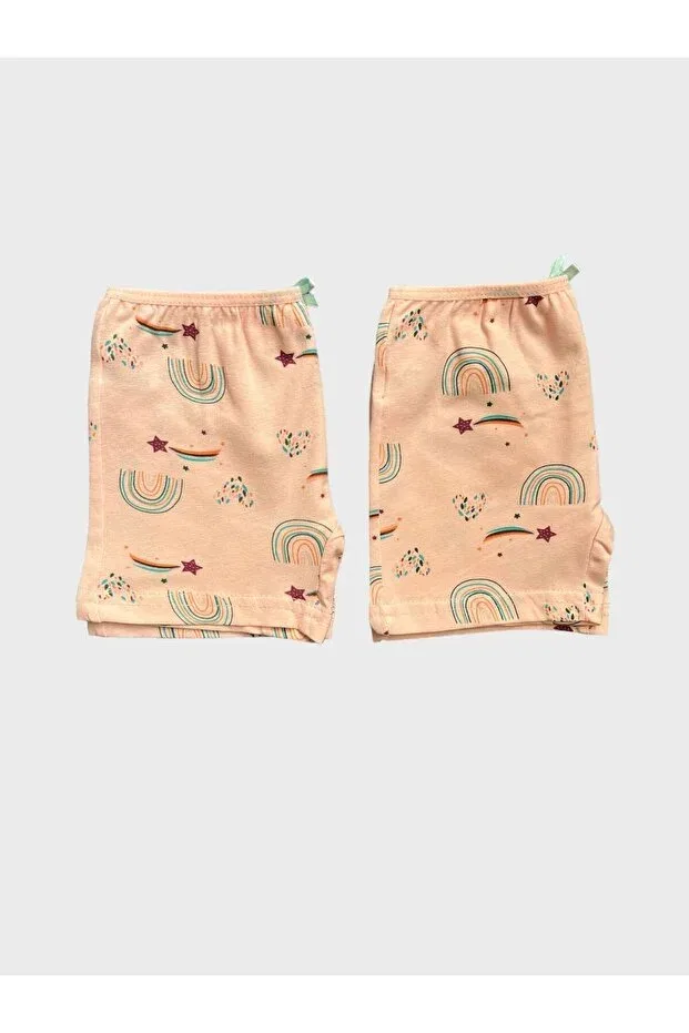 Детский комплект боксеров для девочек с принтом Rainbow Star Patterned Puppy Elmas Kids, Frymouth — фото 3