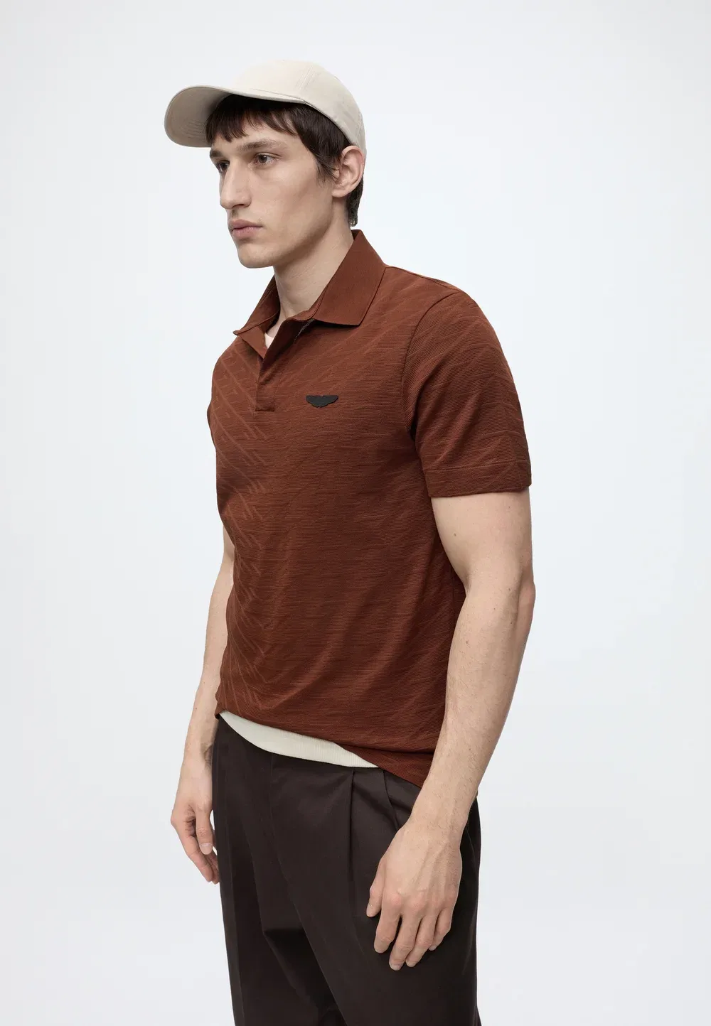 Prout - рубашка поло Boss, Medium Brown — фото 4