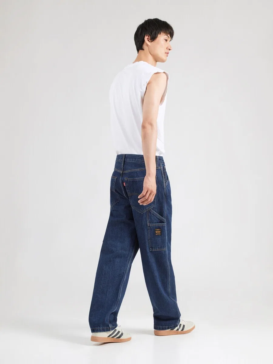 Джинсы LEVI'S свободного кроя '568 Loose Strt Carpenter' темно-синего цвета — фото 4