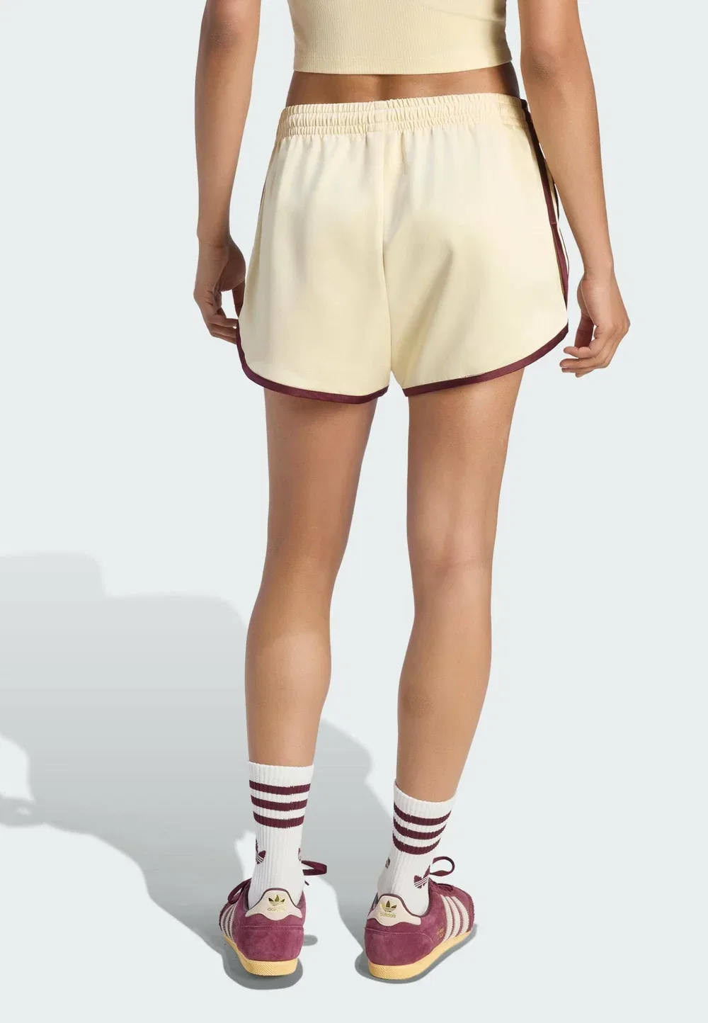 Шорты Adidas Originals, Warm Vanilla Maroon — фото 2