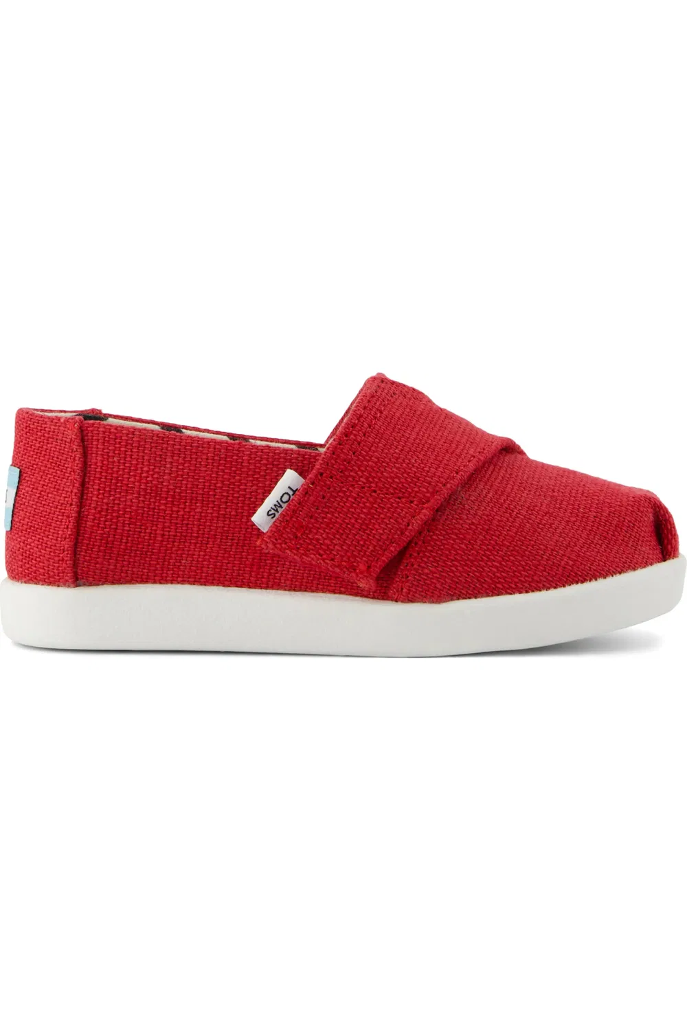 Детские кеды slip-on на липучке Alpargata TOMS, красный — фото 3