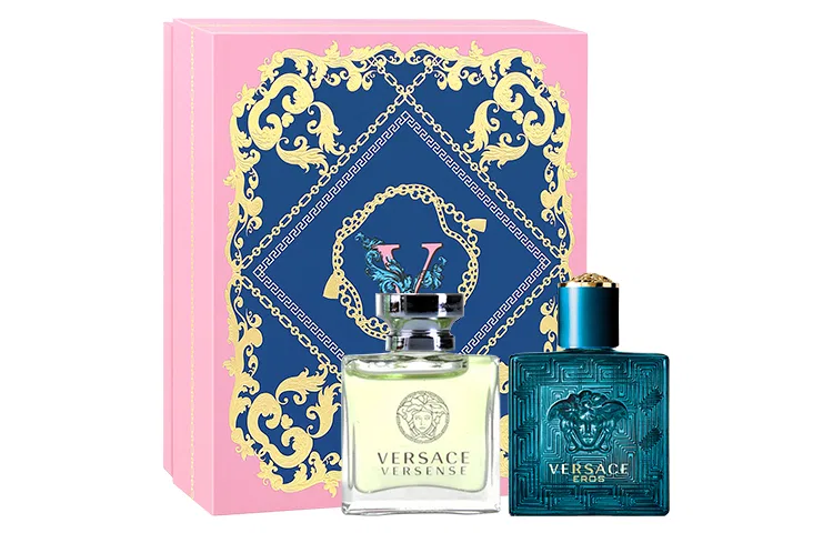 Набор мини-духов Versace Eros Men's Fragrance и Heartbeat Women's Fragrance, 2 x 5 мл