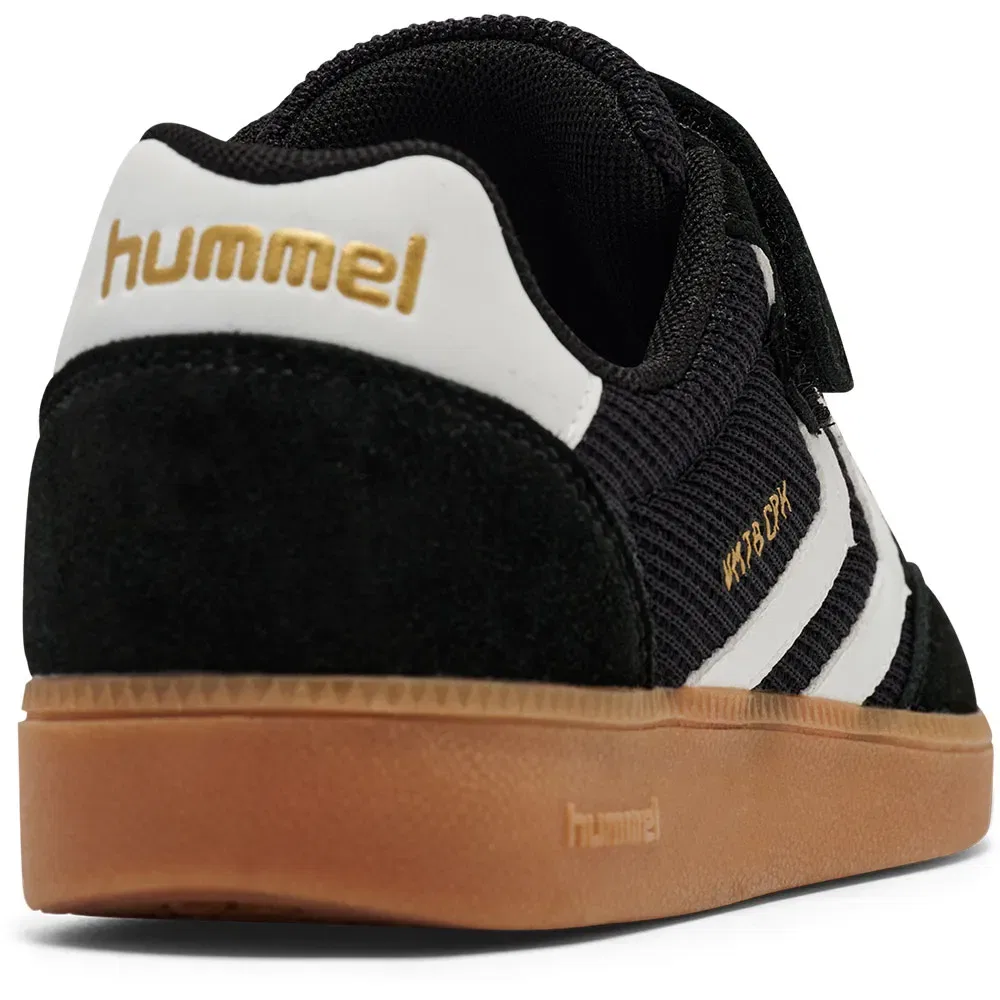 Детские кроссовки для девочек с липучкой Hummel VM78 CPH, Black — фото 3