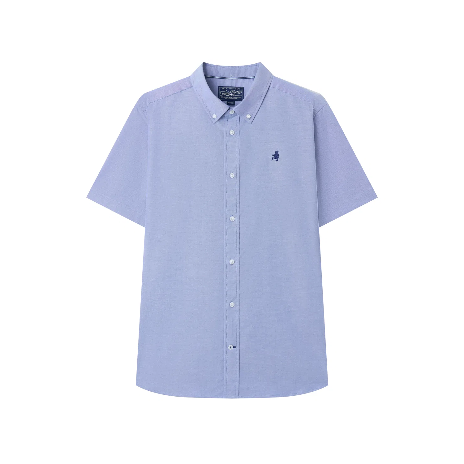 Детская рубашка с коротким рукавом в стиле преппи Evergreen Preppy Style, бренд Teenie Weenie Men, цвет Mint — фото 3