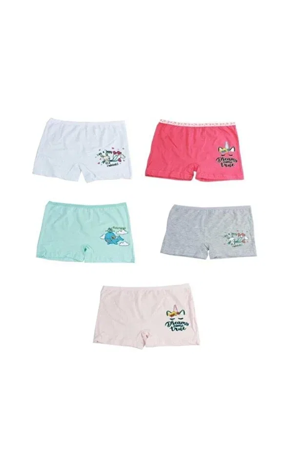 Детские боксеры для мальчиков с принтом Pack of 6 girls' boxers Dondeza, Mixed