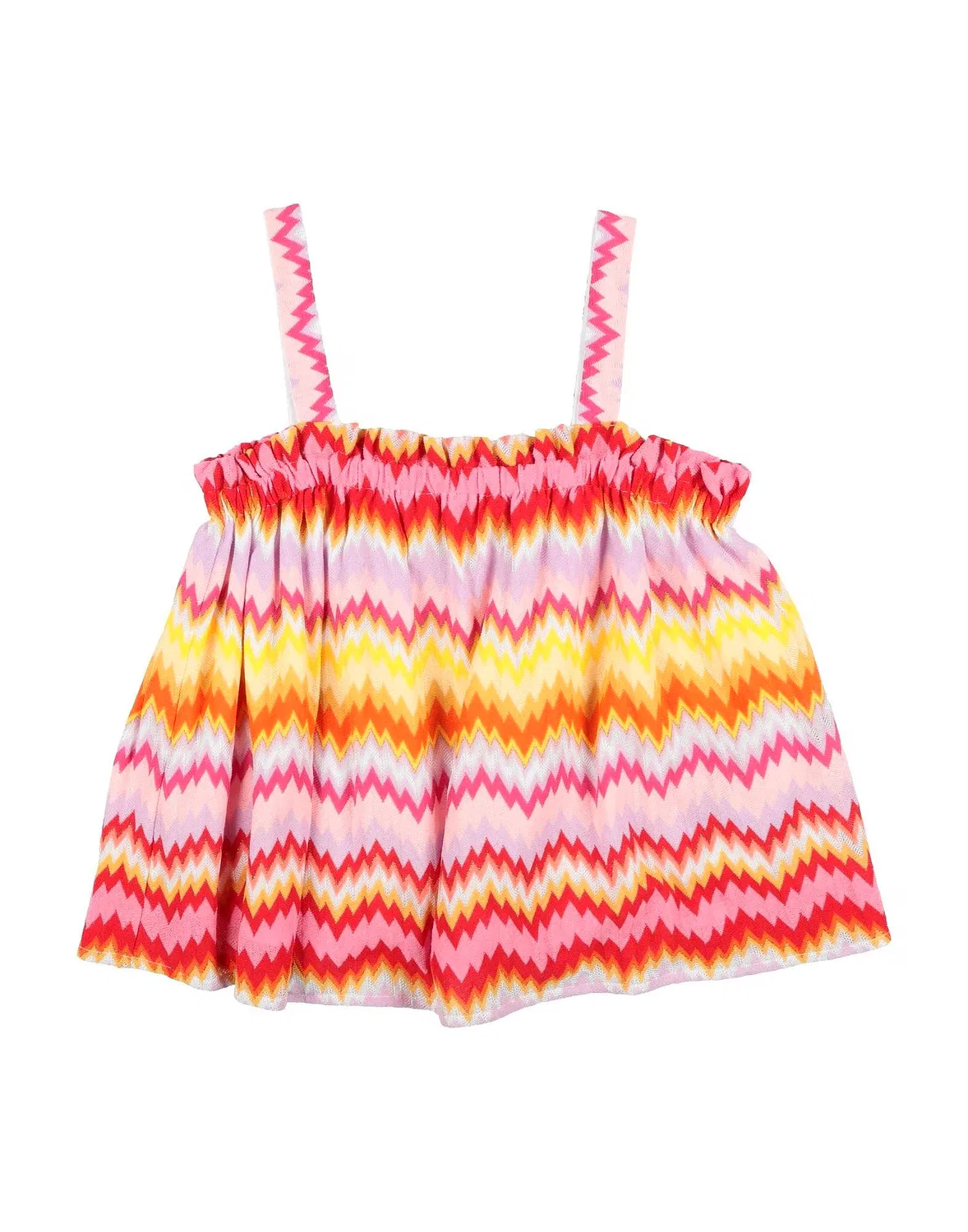 Топ без рукавов с принтом Missoni, розовый