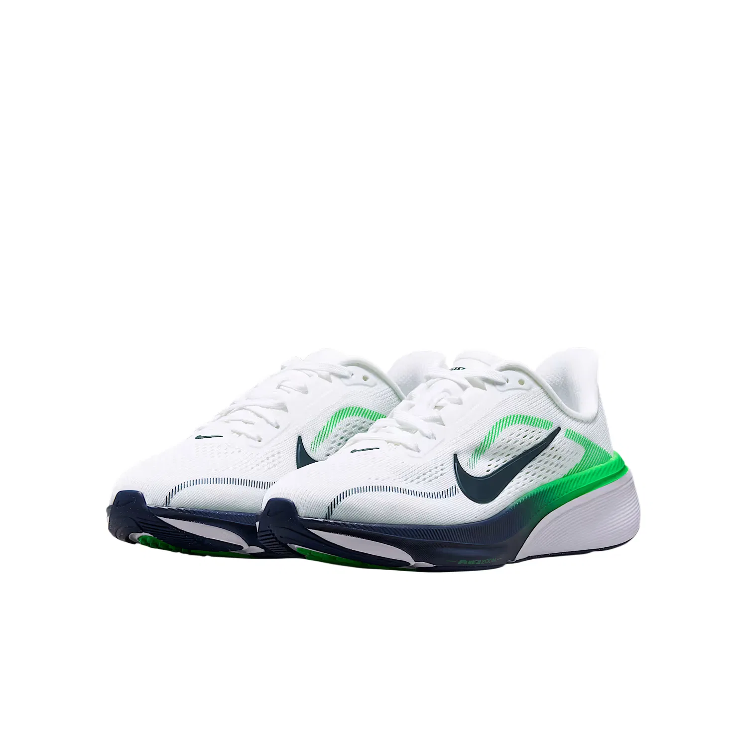 Детские беговые кроссовки Pegasus 42 Nike, White/Bright Green/Dark Navy Blue — фото 3