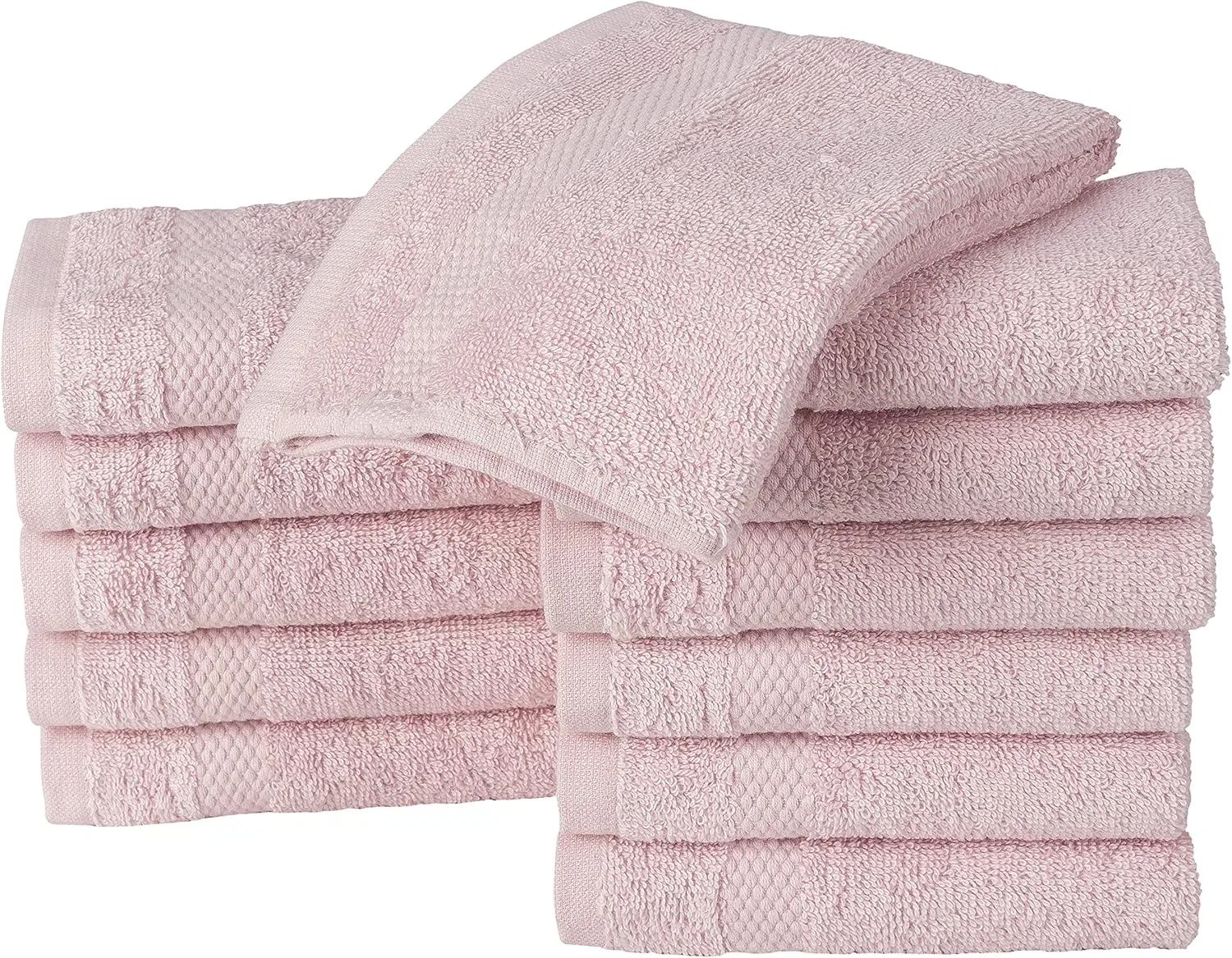Махровые салфетки 100% египетский хлопок La Maison, 12 шт, 30x30 см, Pink