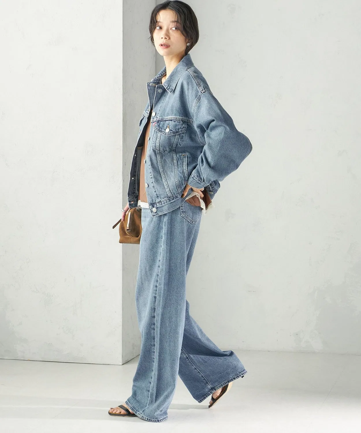 Женские джинсы свободного кроя CINCH WIDE LEG Levi's, Sky Blue — фото 3