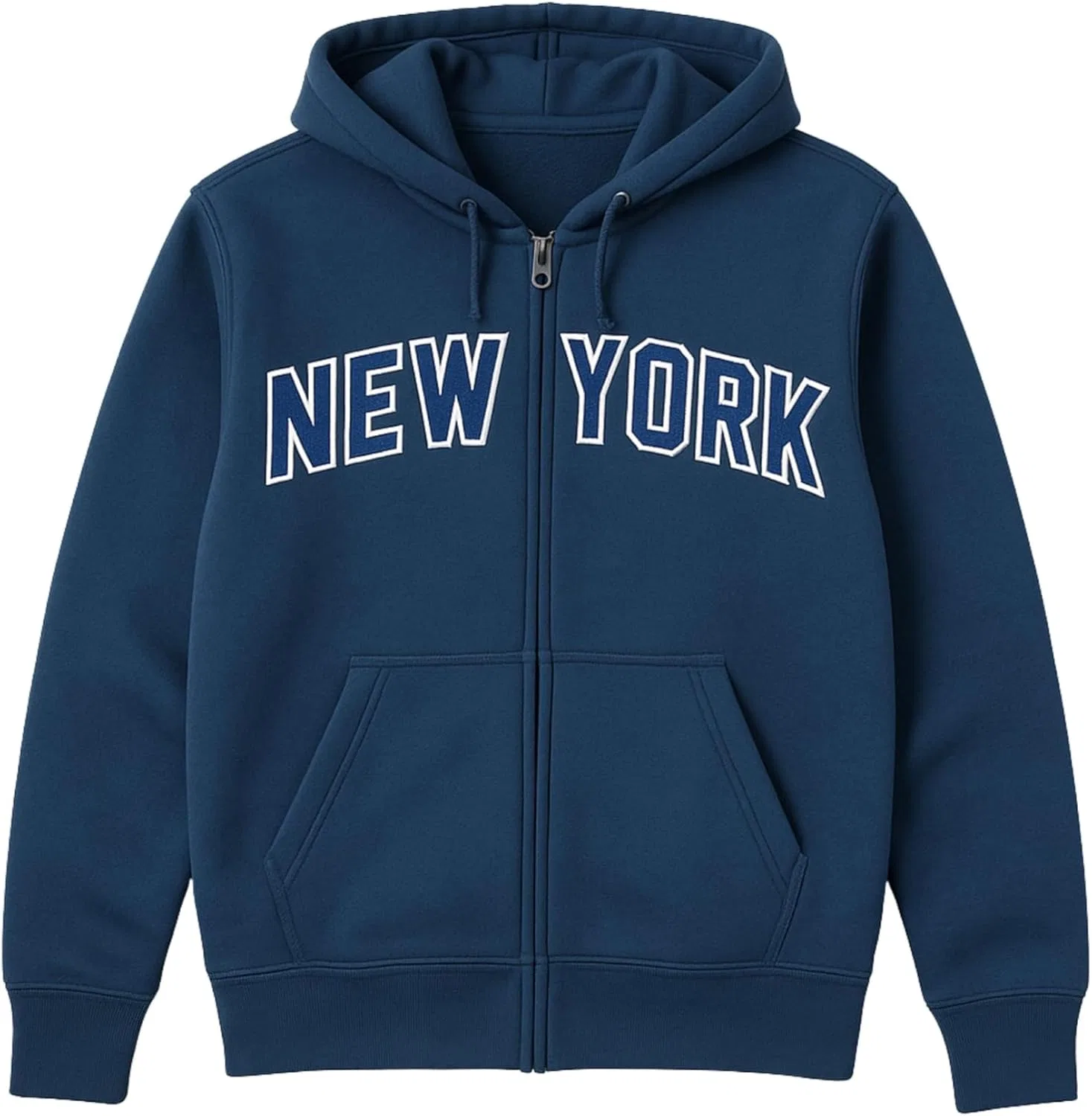 Мужское худи на молнии New York Full Zip, синий