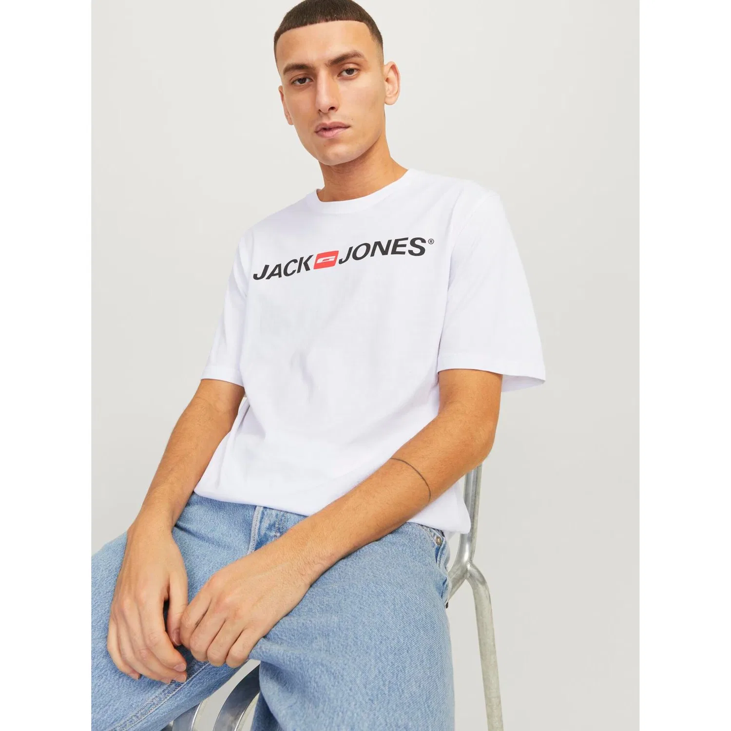Детская футболка с принтом Jack & Jones, White — фото 2