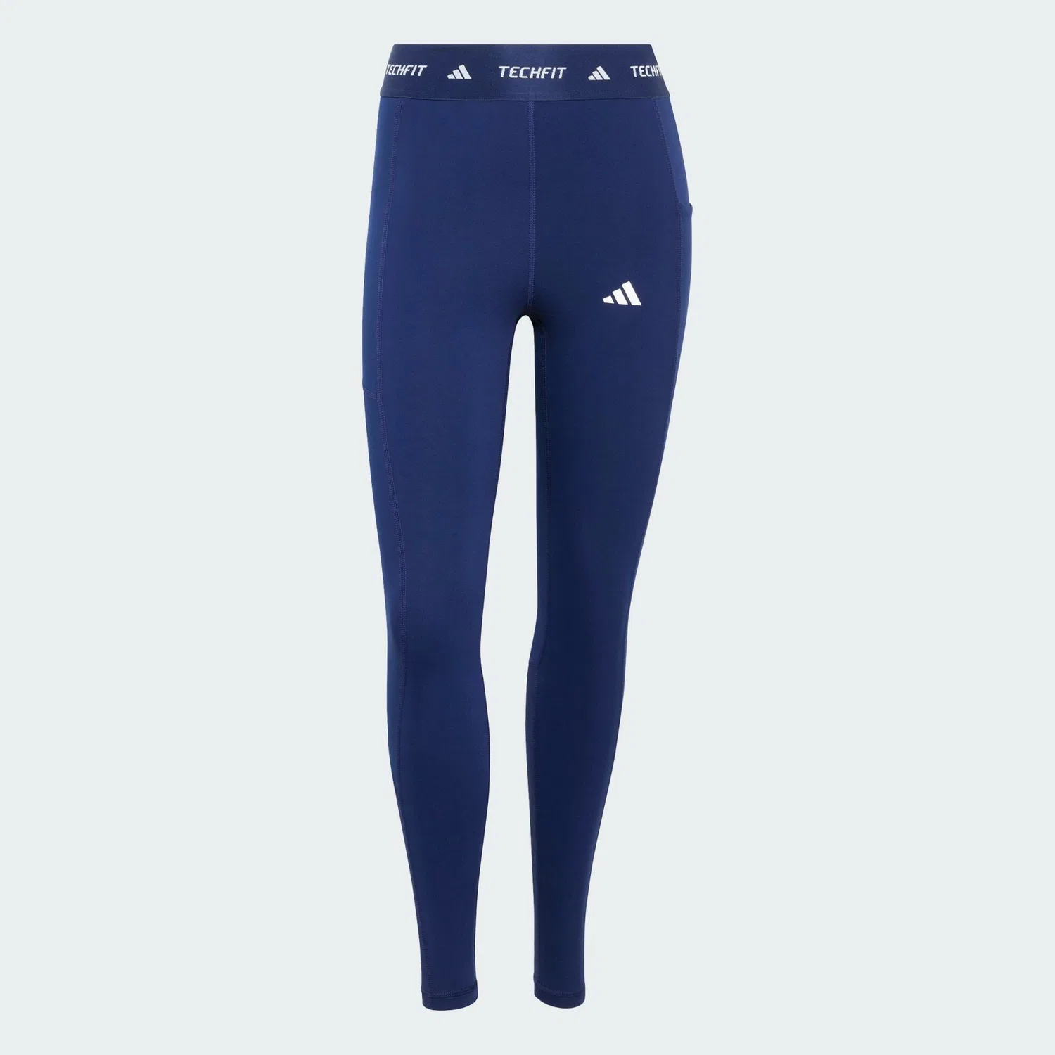 Женские компрессионные леггинсы TECHFIT Stash Pocket Full-Length Leggings Adidas, Dunkelblau — фото 2