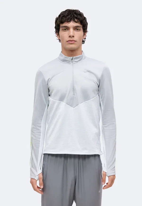 Толстовка из флиса Nike Performance pure platinum, light smoke grey, volt, серый