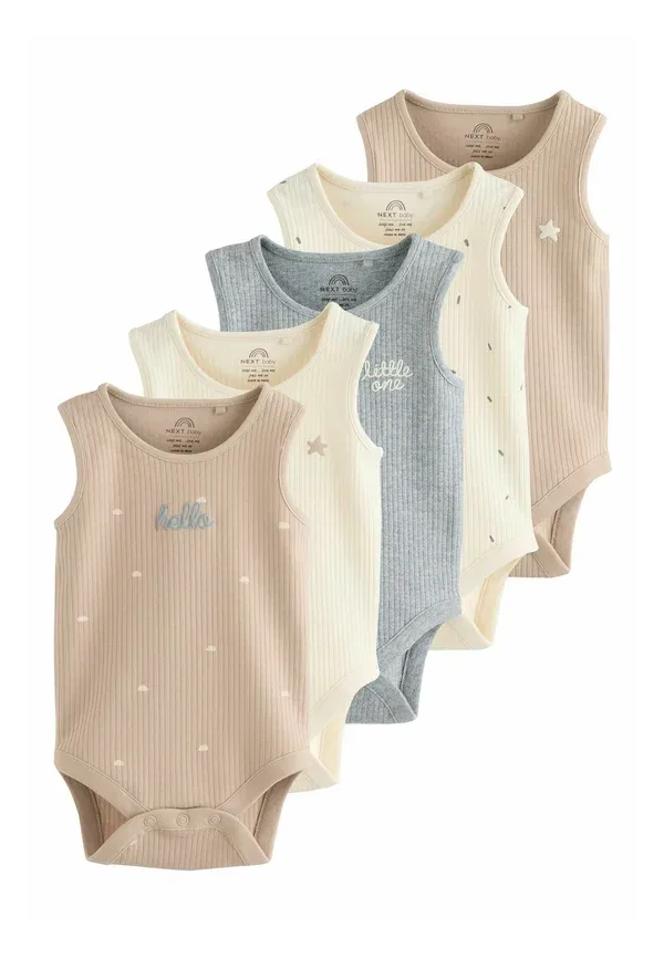 Боди 5шт комплект Regular fit Next, Neutral, нейтральный