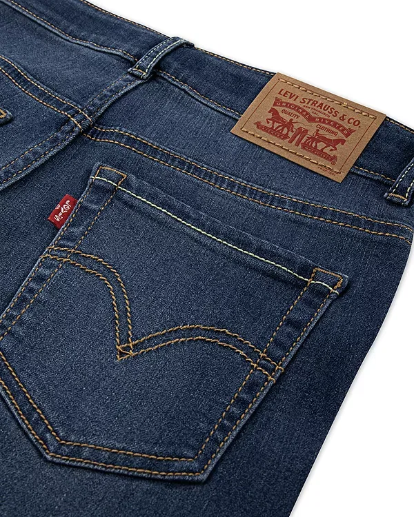 Детские джинсы для девочек клеш Levi's, Dark Wave — фото 3