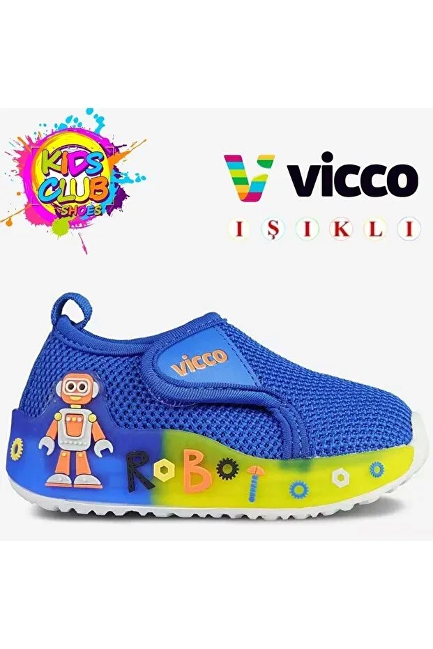 Детские спортивные туфли для мальчиков с ортопедической подошвой Vicco, Blue
