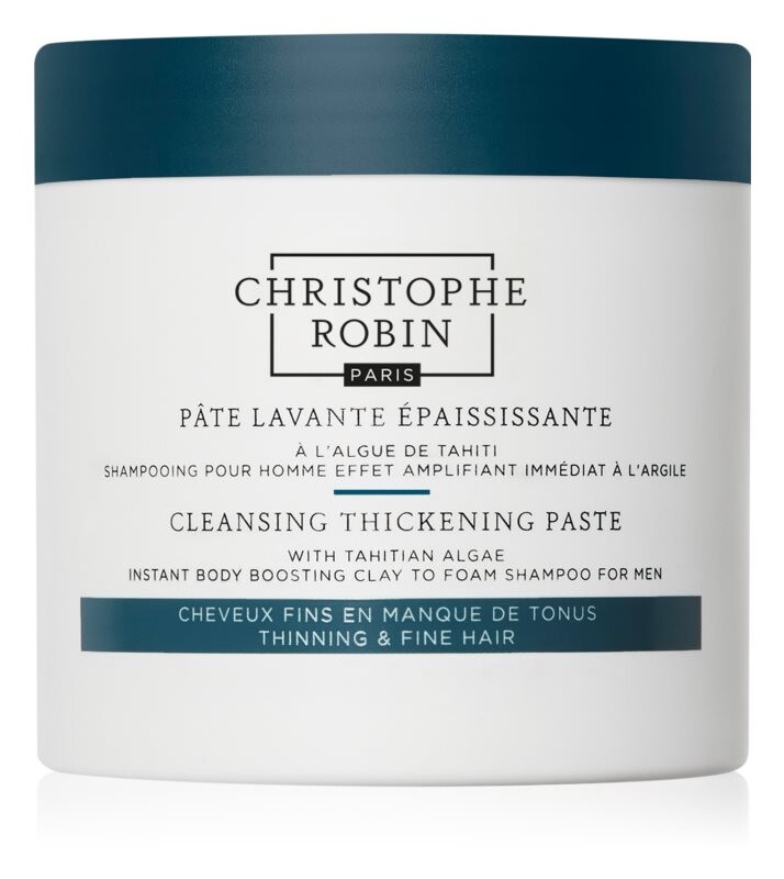 

Отшелушивающий шампунь для ослабленных и выпадающих волос Christophe Robin Cleansing Thickening Paste with Tahitian Algae