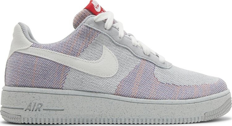 

Кроссовки Nike Air Force 1 Crater Flyknit GS 'Wolf Grey', серый