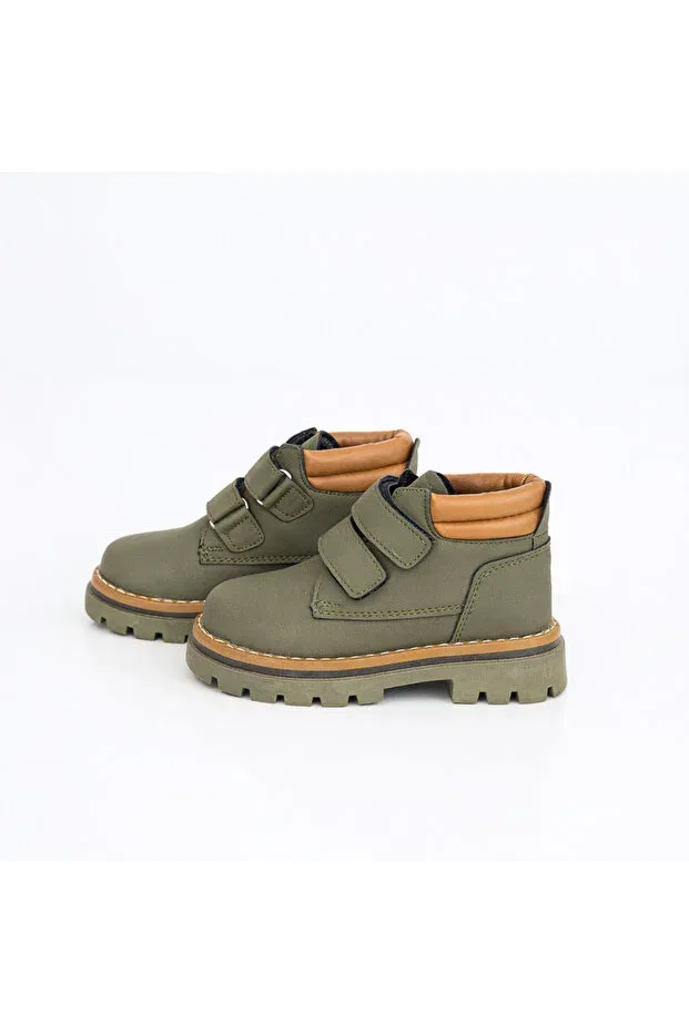 Детские ботинки для девочек на толстой подошве Rmy Shoes, Khaki — фото 2