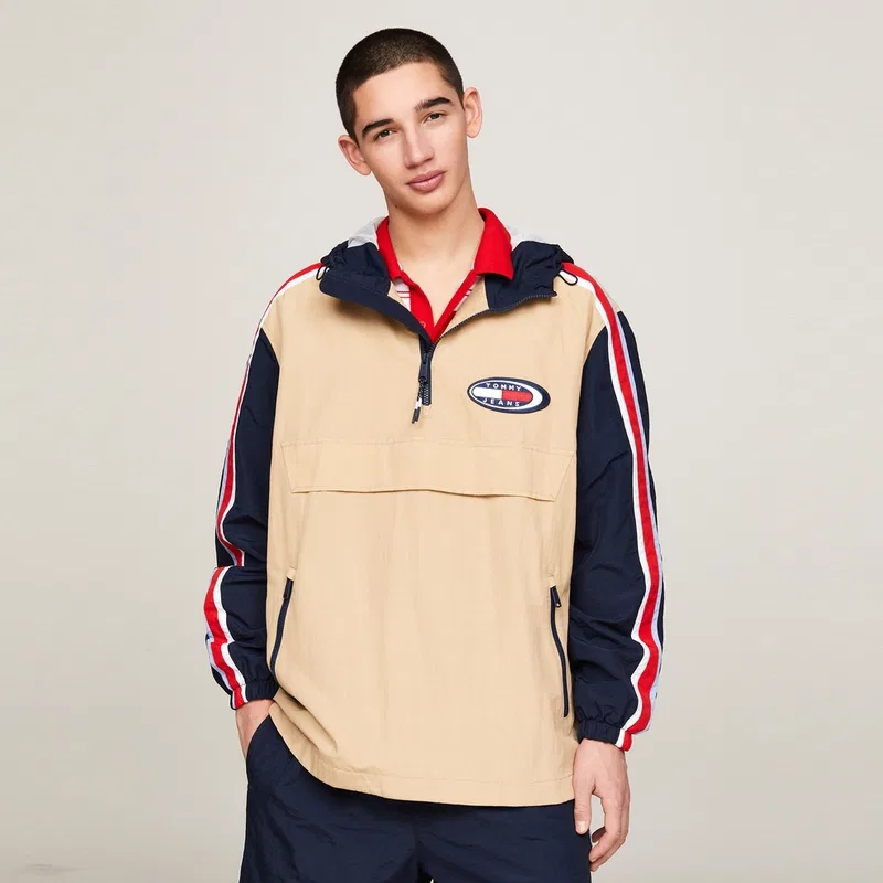 Мужская куртка с принтом Tommy Hilfiger, Khaki & Black Multicolor — фото 3