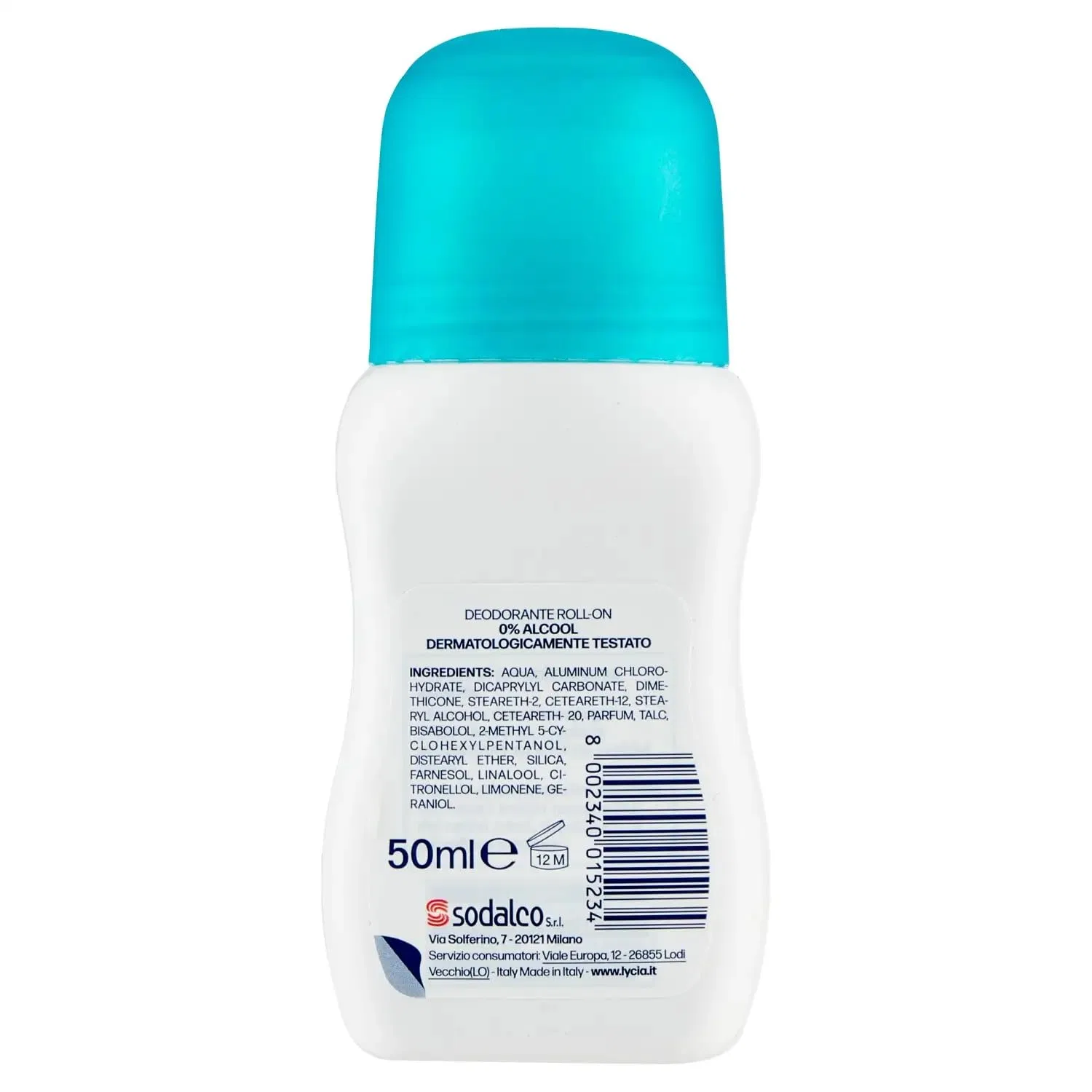 Дезодорант-ролик Lycia Pure Talc, Beni Culinari, 12 шт. по 50 мл