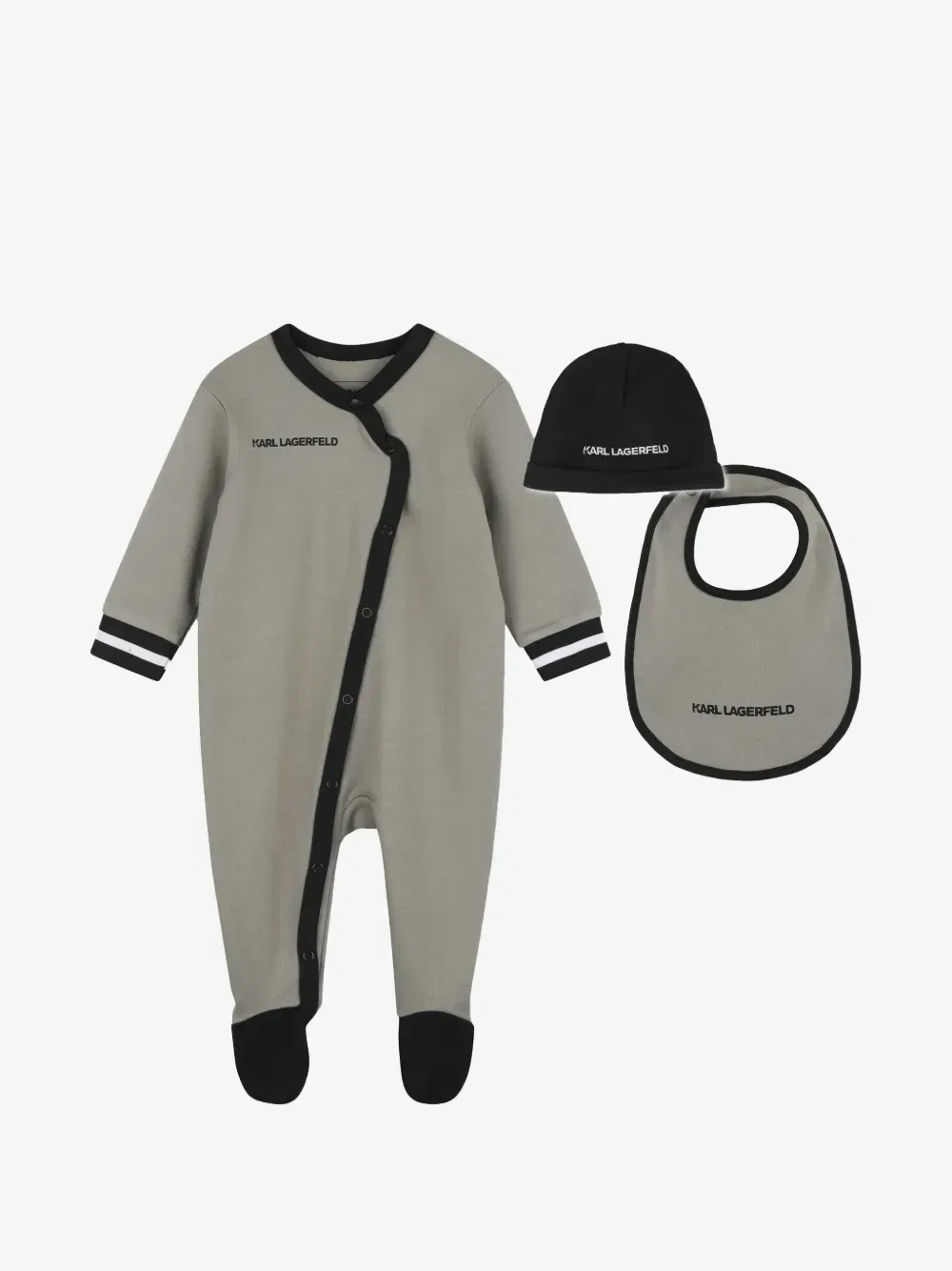 Пижама с логотипом Karl Lagerfeld Kids, серый