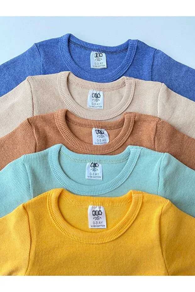 Детское боди-комбинезон с длинным рукавом Basics Efu Baby, Asorti — фото 3
